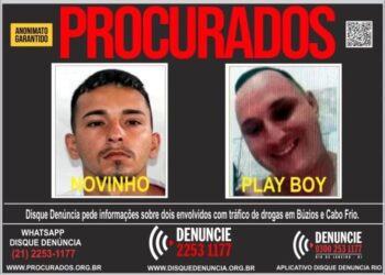 Disque Denúncia busca informações sobre líderes do tráfico em Búzios e Cabo Frio