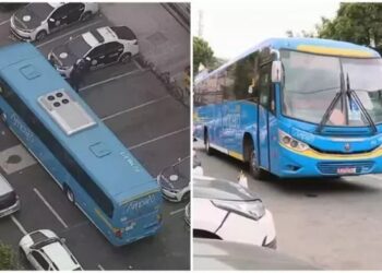Criminosos sequestram ônibus de Maricá e obrigam motorista a levar veículo à Maré, no Rio