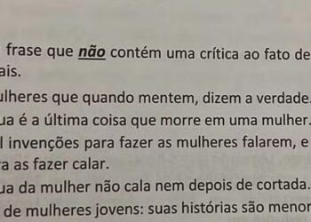 Questão de concurso em Macaé é anulada por conteúdo machista: ‘Mulher fala demais’