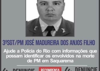 Disque Denúncia pede informações sobre envolvidos na morte de PM em Saquarema