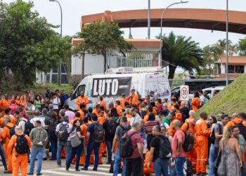 Sindipetro-NF realiza ato em Cabiúnas no Dia Nacional de Luta contra Acidentes na Indústria do Petróleo