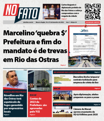 Capa Jornal RJI NO FATO Tabloide Edição 24 Dezembro 2024