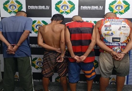 Seis homens são presos em operação contra o tráfico em Guarus