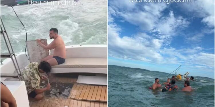 Lancha naufraga com 18 passageiros a bordo, em Búzios