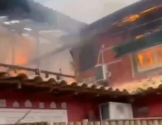 Pousada pega fogo em Búzios