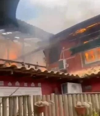 Pousada pega fogo em Búzios