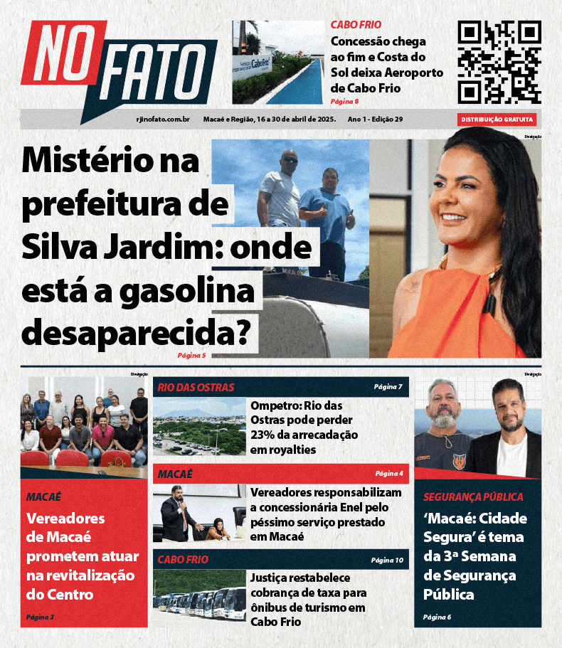 CAPA Jornal RJI NO FATO Tabloide Edição 29 Abril 2025