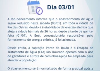 Abastecimento de água segue reduzido após 36h sem energia