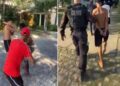 Suspeitos de agressão são presos após fuga e cerco policial