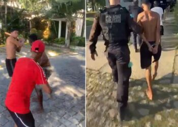 Suspeitos de agressão são presos após fuga e cerco policial