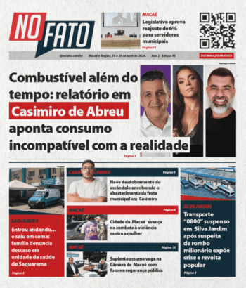 Imagem da capa da edição 43 do Jornal NO FATO RJ Interior mês abril de 2026