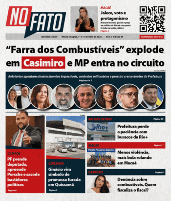 Capa do Jornal NO FATO RJ Edição 44 Interior 1 a 15 de Maio 2026
