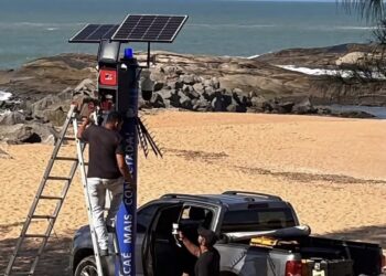 Câmeras de segurança começam a ser instaladas em praia de Macaé