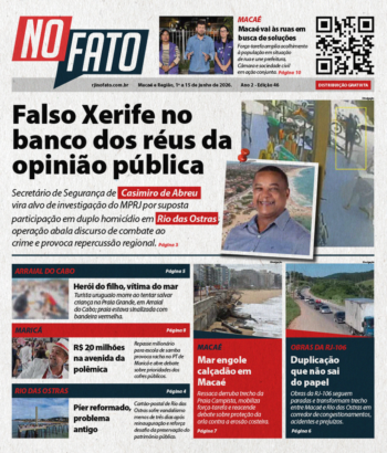 Capa da Edição 46 de junho de 2026 do jornal NO FATO do portal RJ Interior (RJI).