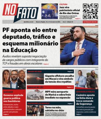 Capa do Jornal NO FATO RJ Edição 45 Interior 16 a 31 de Maio 2026