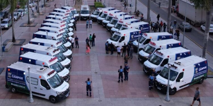 Campos reforça saúde com nova frota de ambulâncias e prevê chegada do Samu