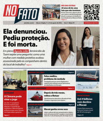 Capa da Edição 49 de agosto de 2026 do jornal NO FATO do portal RJ Interior (RJI).