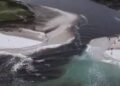 Lagoa se rompe e encontra o mar em Cabo Frio; órgãos ambientais investigam possível ação humana
