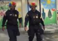 Ronda Escolar de farda e peruca colorida